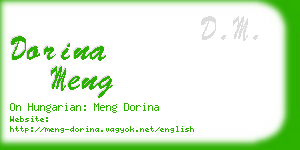 dorina meng business card